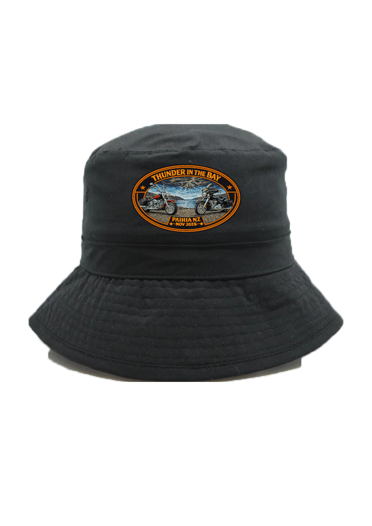 Thunder in the Bay Bucket Hat Black